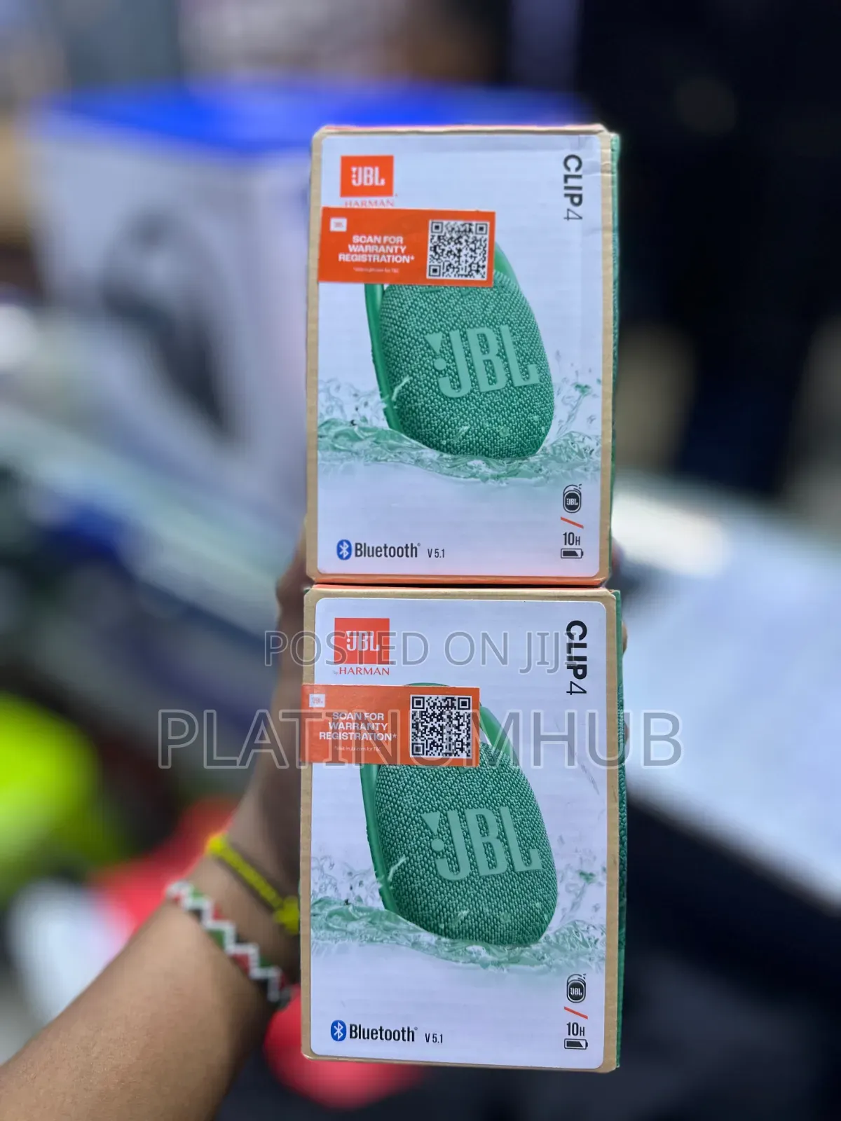 Clip 4 Green JBL Harman Bt Speaker