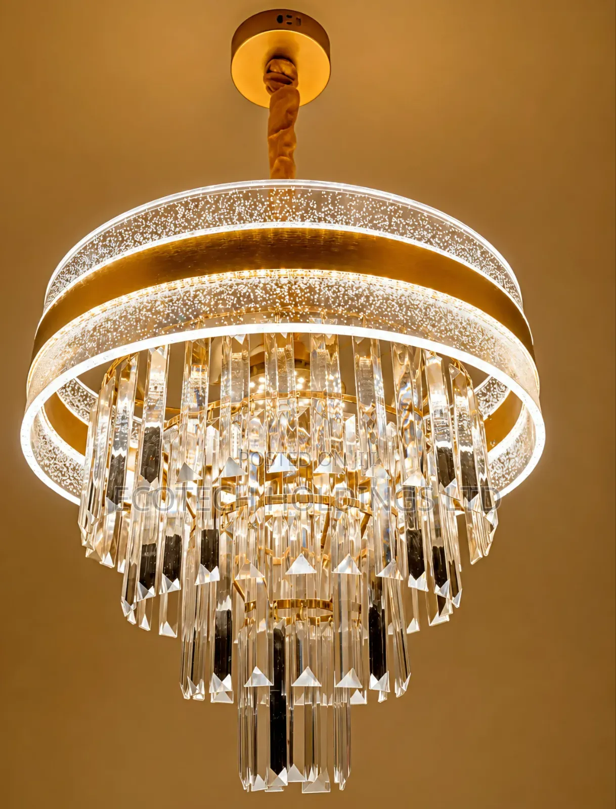 Luxury Crystal Cascade Chandelier