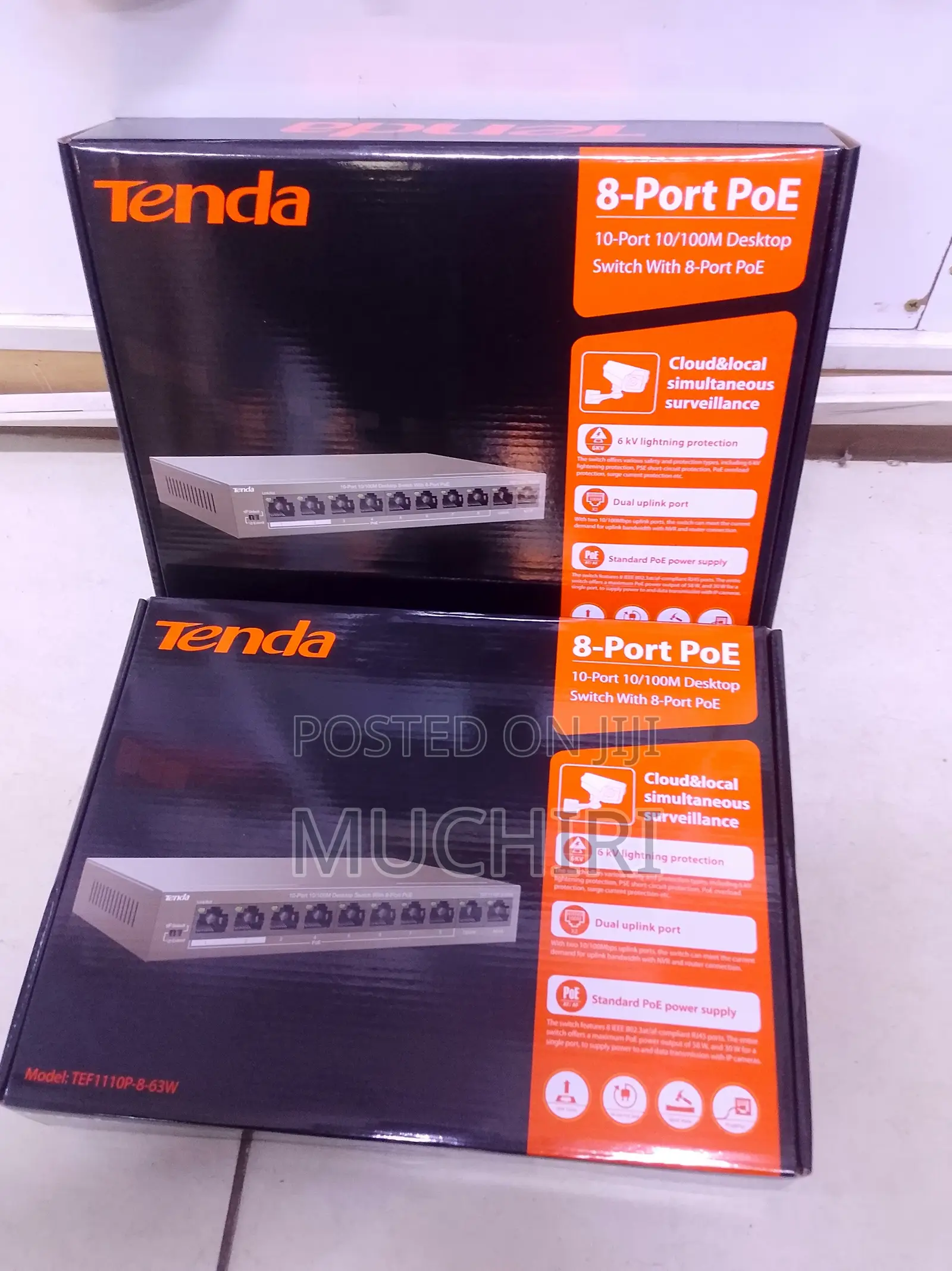 Tenda 8 Port Poe Switch
