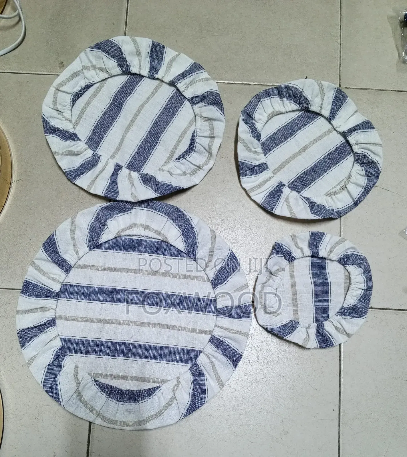 Reusable Cloth Bowl Food Covers a Set of 4