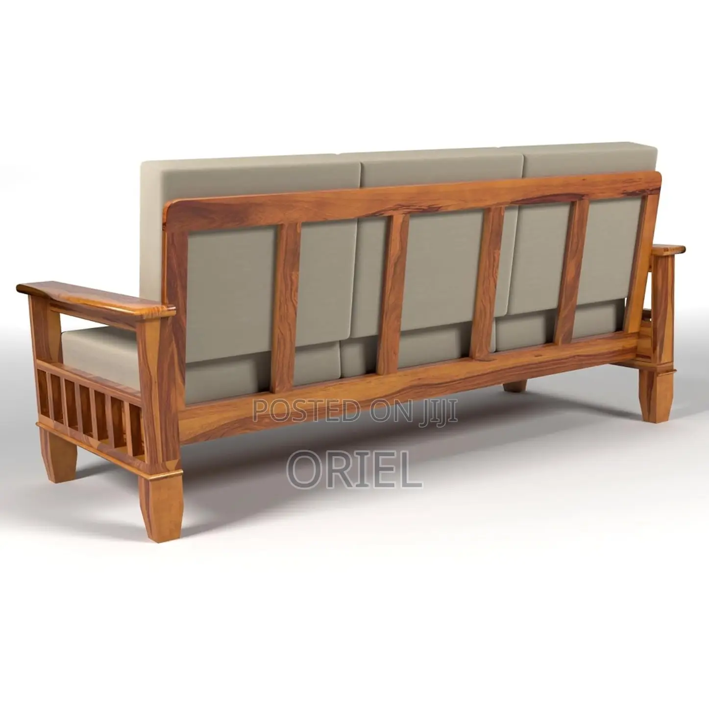 Office Sofa : Mahogany Office 5-Seater Lounge Sofa
