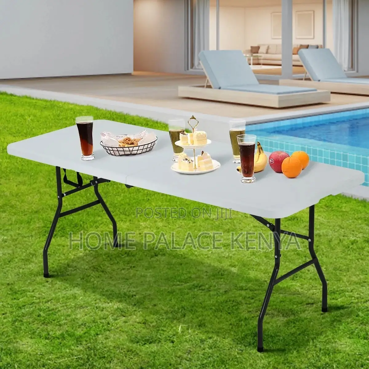 Outdoor Table; Adjustable Portable Outdoor Folding Table