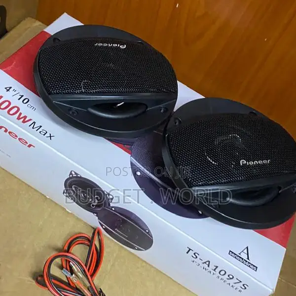 Pioneer TS-A1097S 4" 3-Way Music Car Speakers