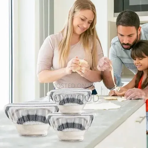 Reusable Cloth Bowl Food Covers a Set of 4