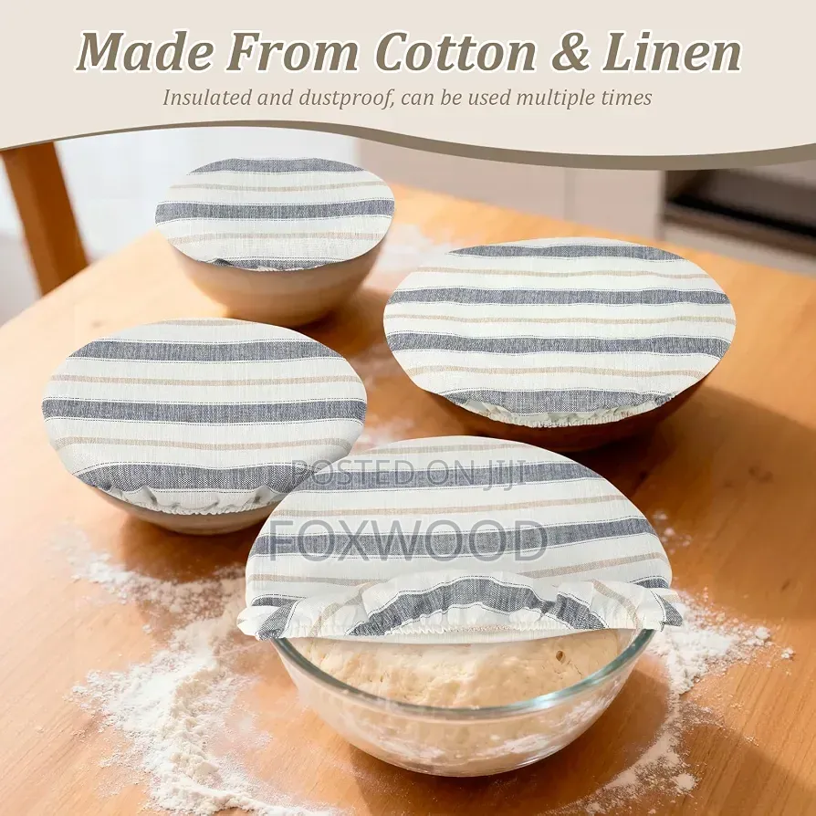 Reusable Cloth Bowl Food Covers a Set of 4