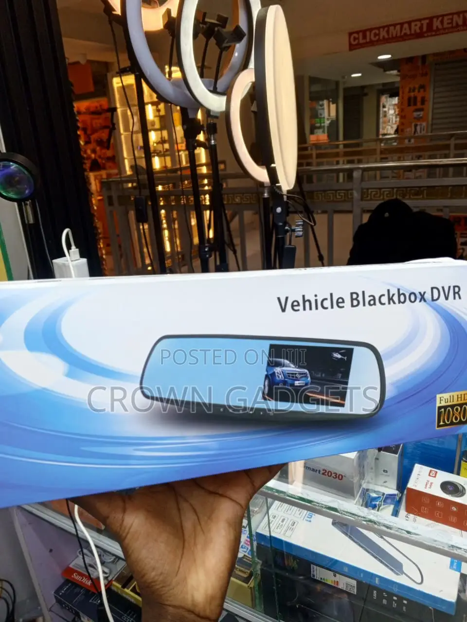 Vehicle Blackbox DVR 1080P Rearview Mirror Dashcam