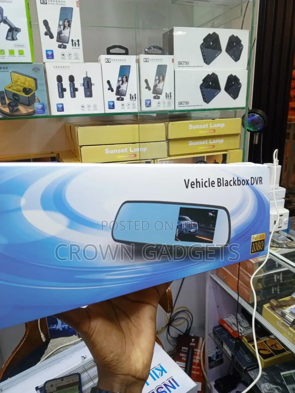 Full HD 1080P Vehicle DVR Dual Lens Mirror Dash Camera