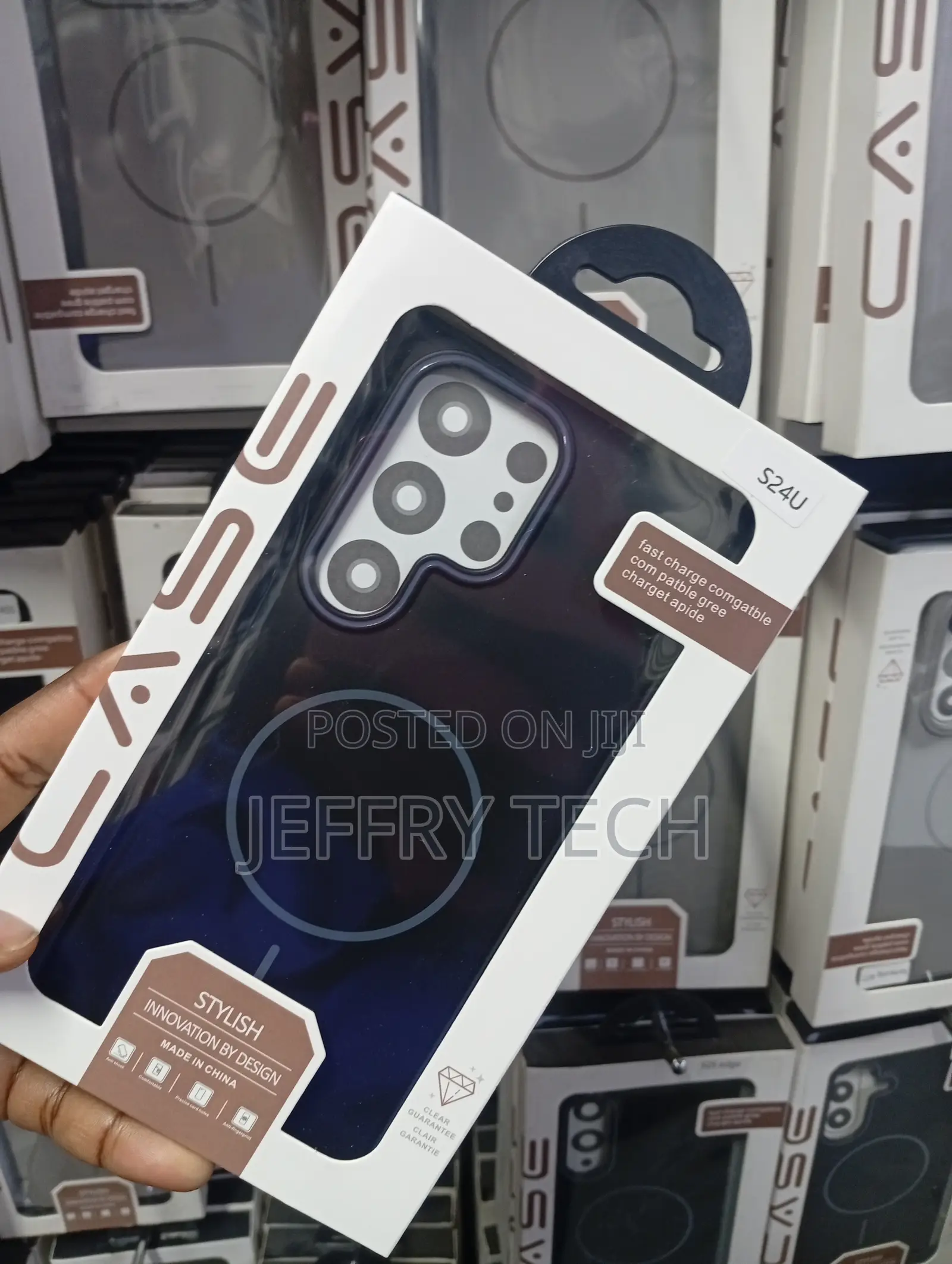 MagSafe Compatible Hard Phone Case for the Samsung Galaxy S24 Ultra.