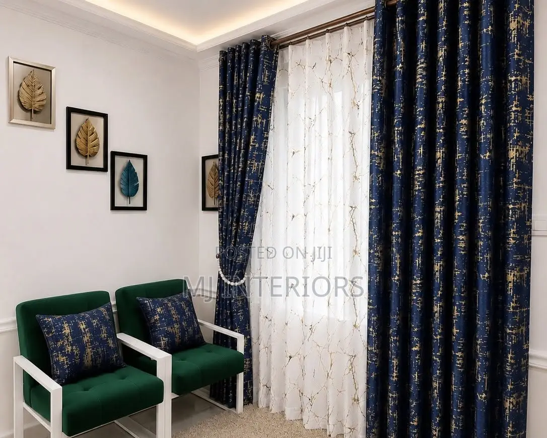 Premium Black Curtains for Modern Bedroom Window Decoration