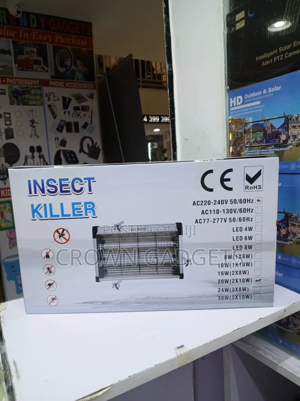 20W Indoor Mosquito Killer UV Light Bug Zapper