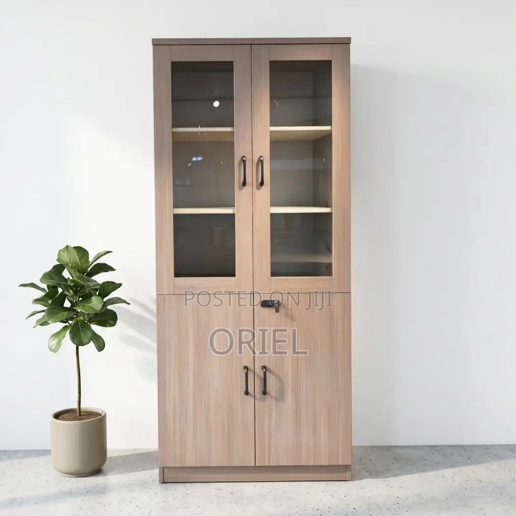 Office Cabinet : Wooden 2-Door Office Filing Cabinet
