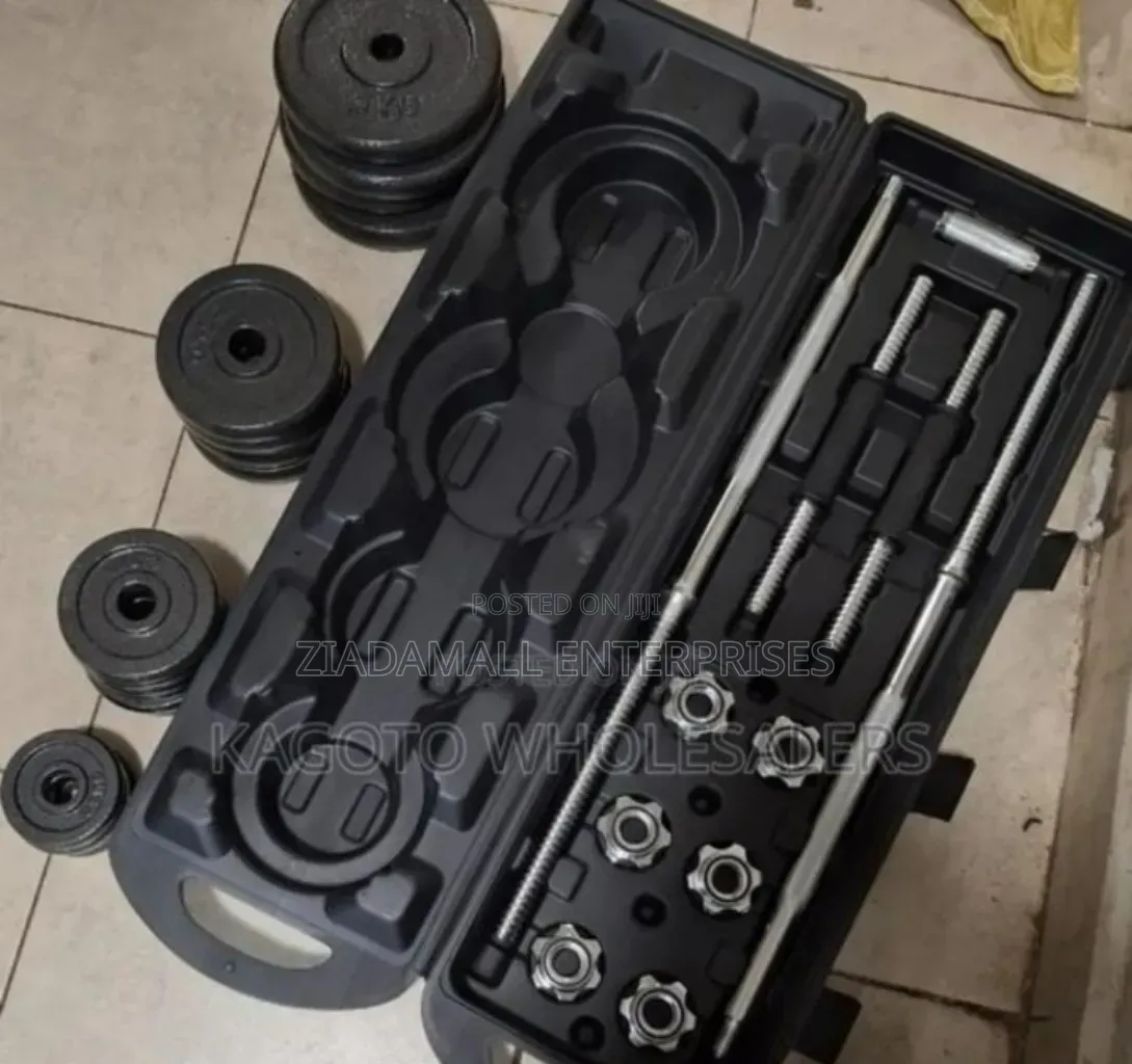 Colour Black Fifty KGS Dumbbell Set Complete Set
