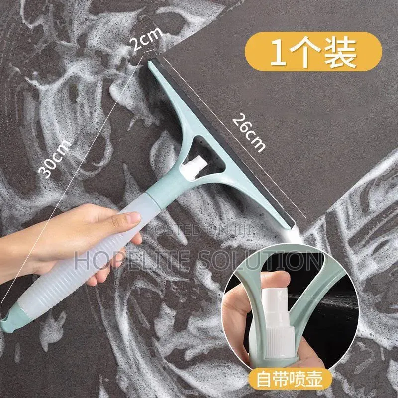 2 in 1 Double Sided Window Glass Cleaner With Water Sprayer