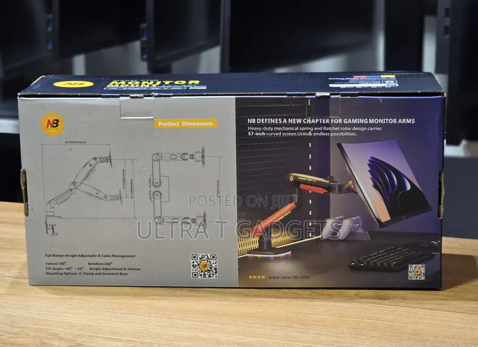 NB F160 Dual Monitor Mount