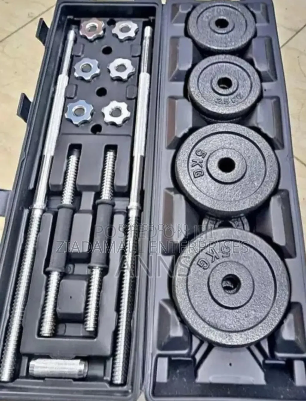 With Free Delivery 50kgs Dumbbell- High Quality Set