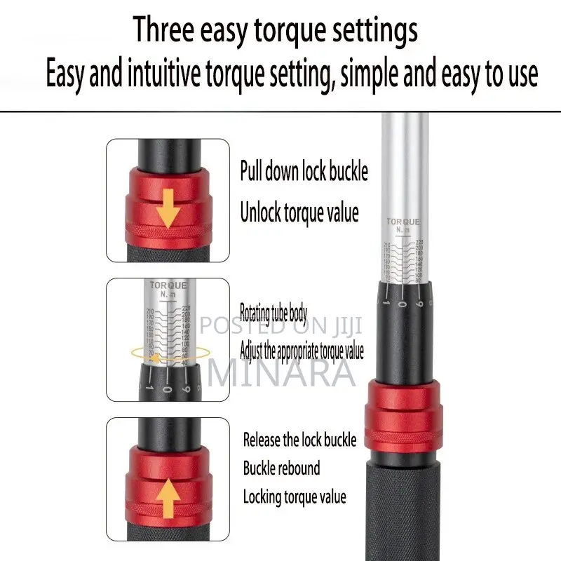 3/8" Drive, Torque Wrench, 5-60 NM, Dual-Direction,72 Tooth