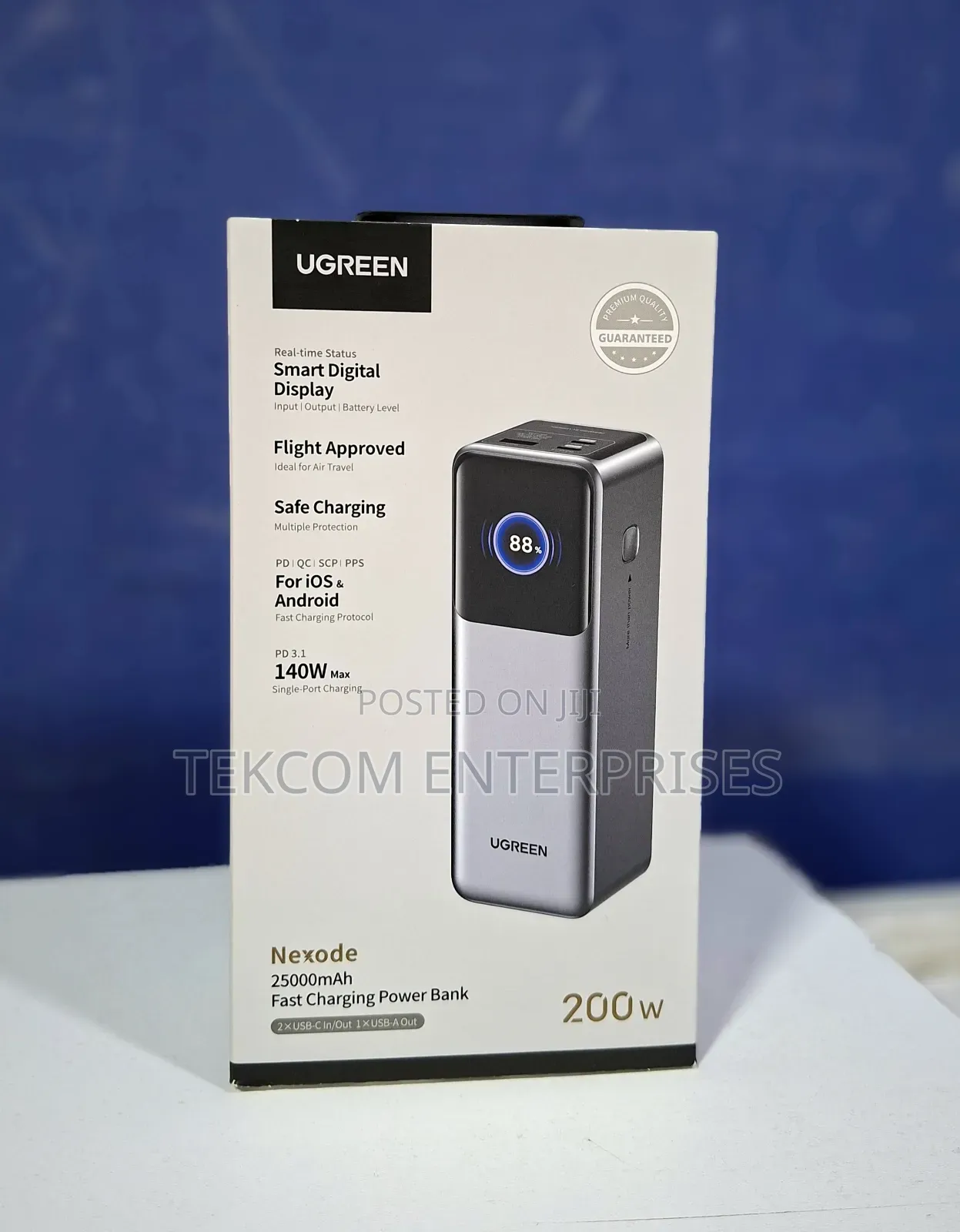 UGREEN 25000mAh 200W Fast Charging Power Bank - PB722