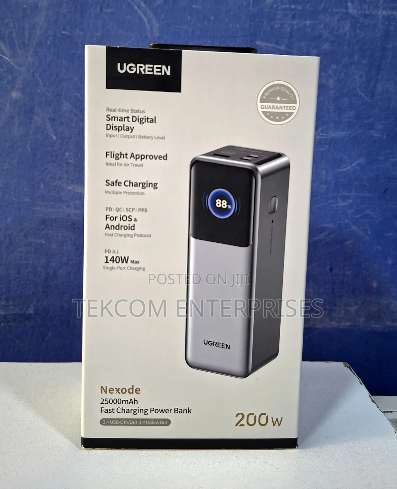 UGREEN 25000mAh 200W Fast Charging Power Bank - PB722