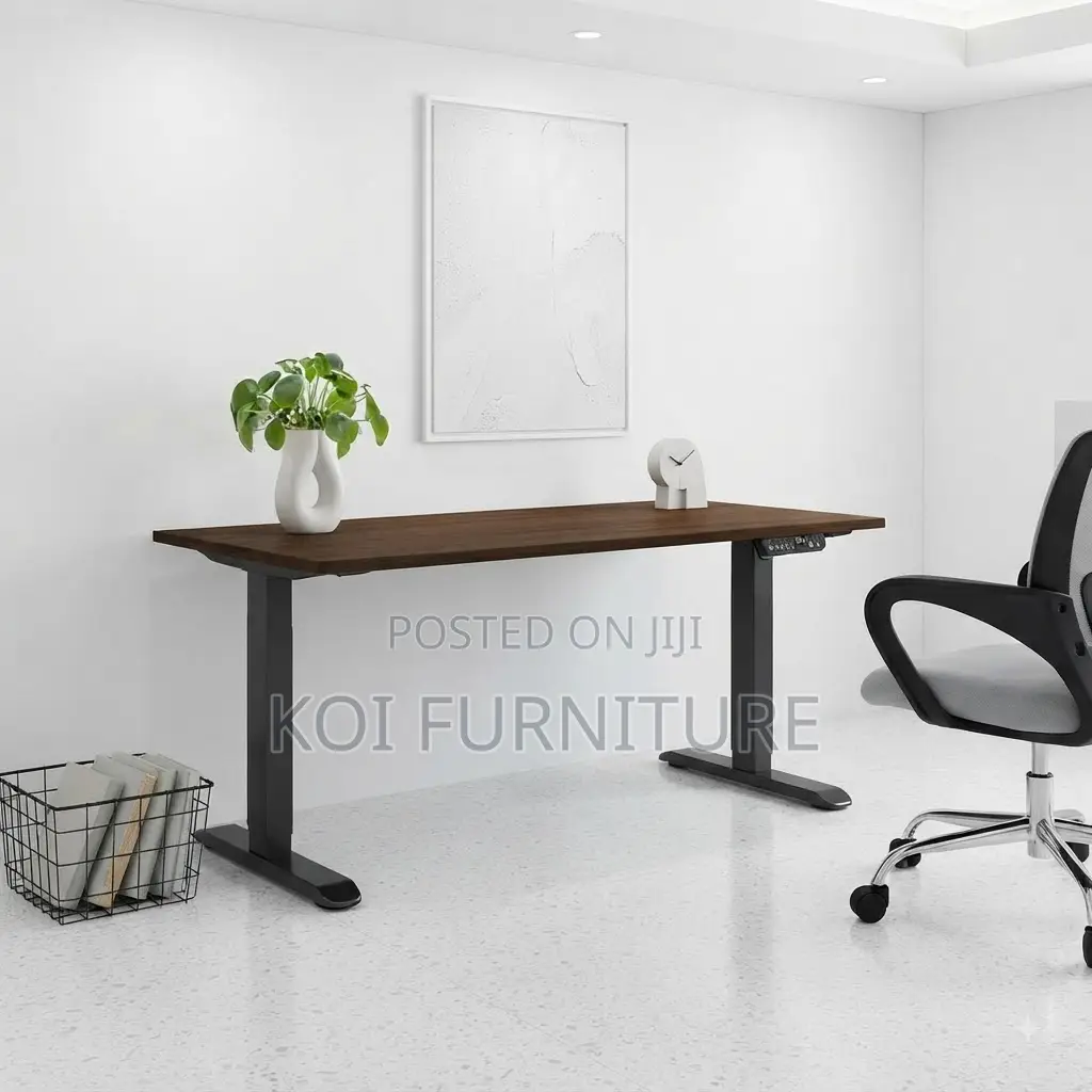 Office Desk; 1.2 Meters Electric Ergonomic Height Stand Sit Desk
