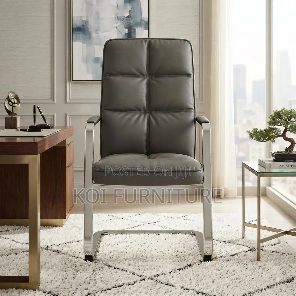 Office Chairs; Visitors Executive Leather Sledd Chairs