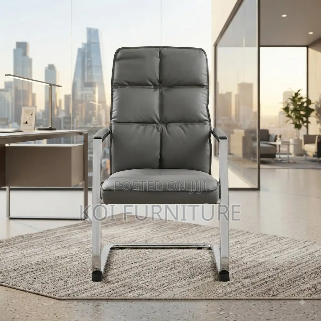 Office Chairs; Visitors Executive Leather Sledd Chairs