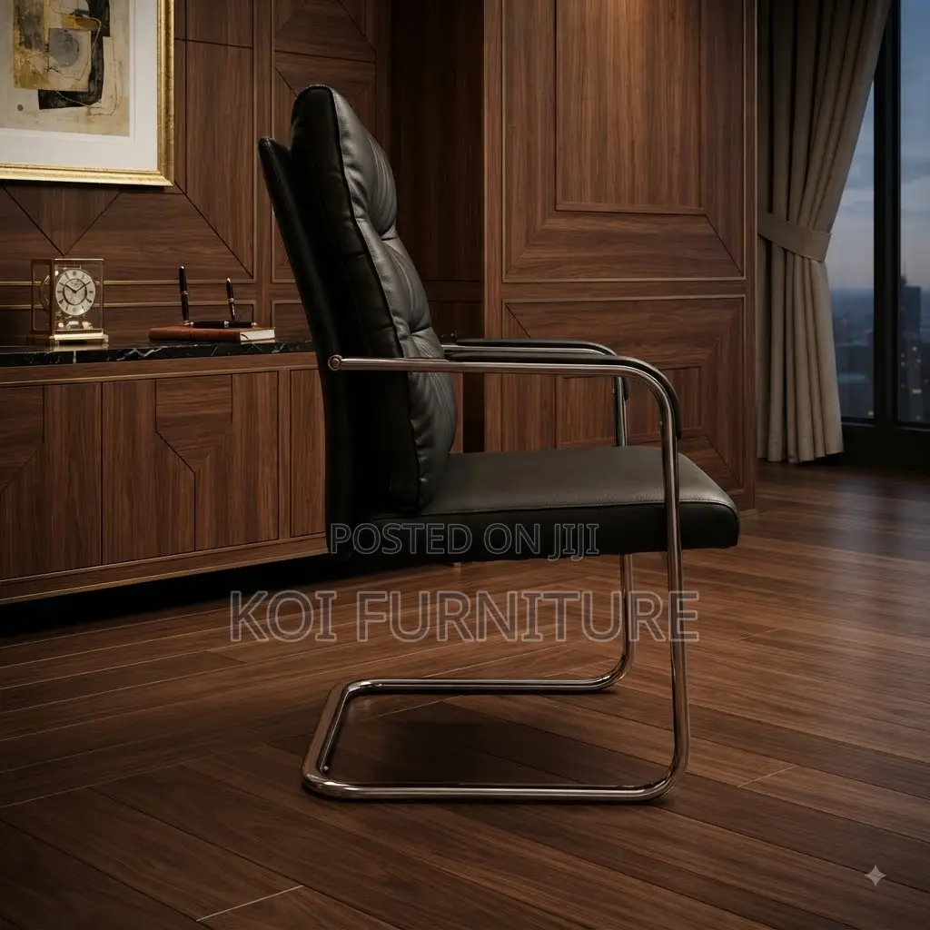Office Chairs; Visitors Executive Leather Sledd Chairs