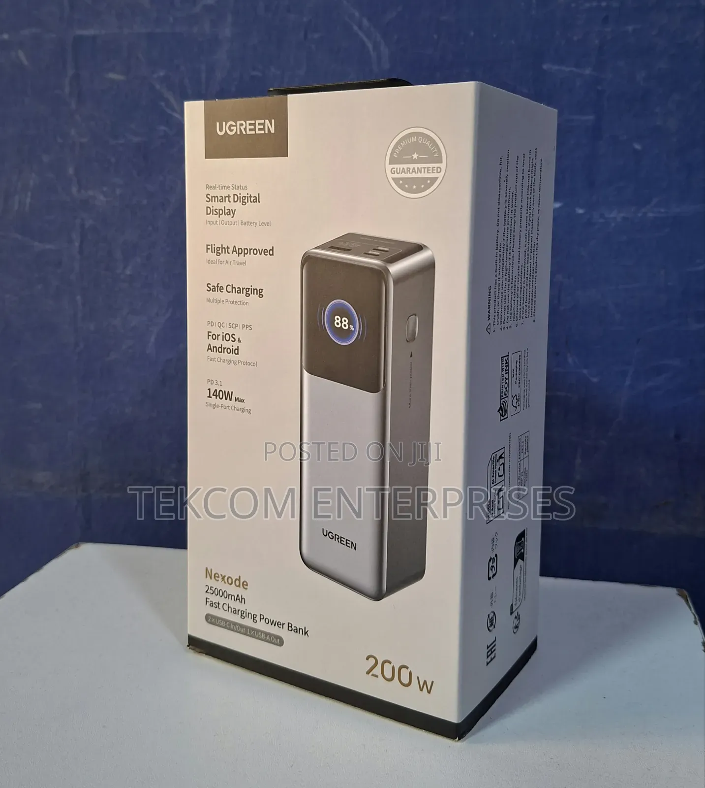 UGREEN 200W Fast Charging Power Bank 25000mAh