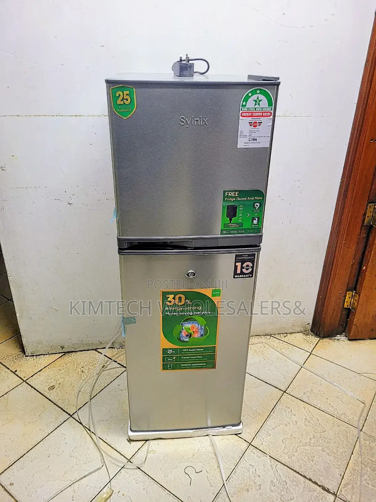 Syinix 137 Litres Double Door Refrigerator