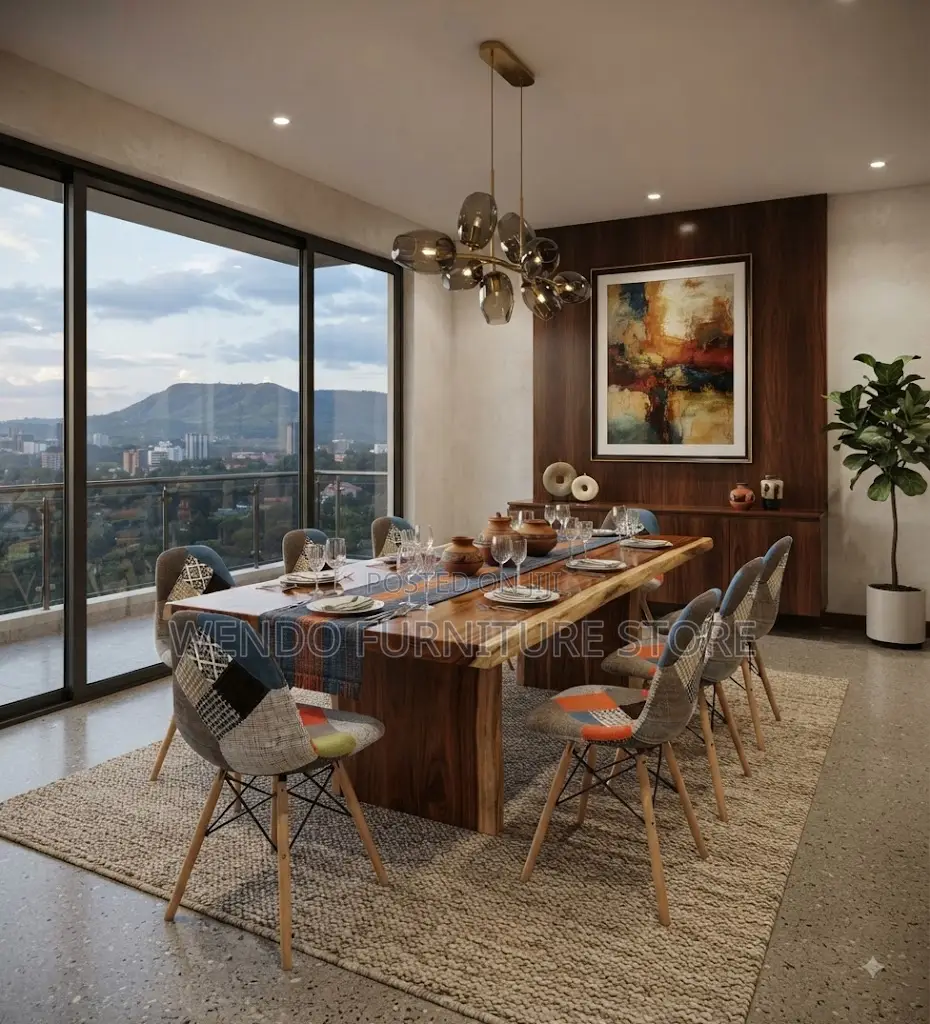 Dining Chairs; Eames Multi Colored Armless Living Room Seat