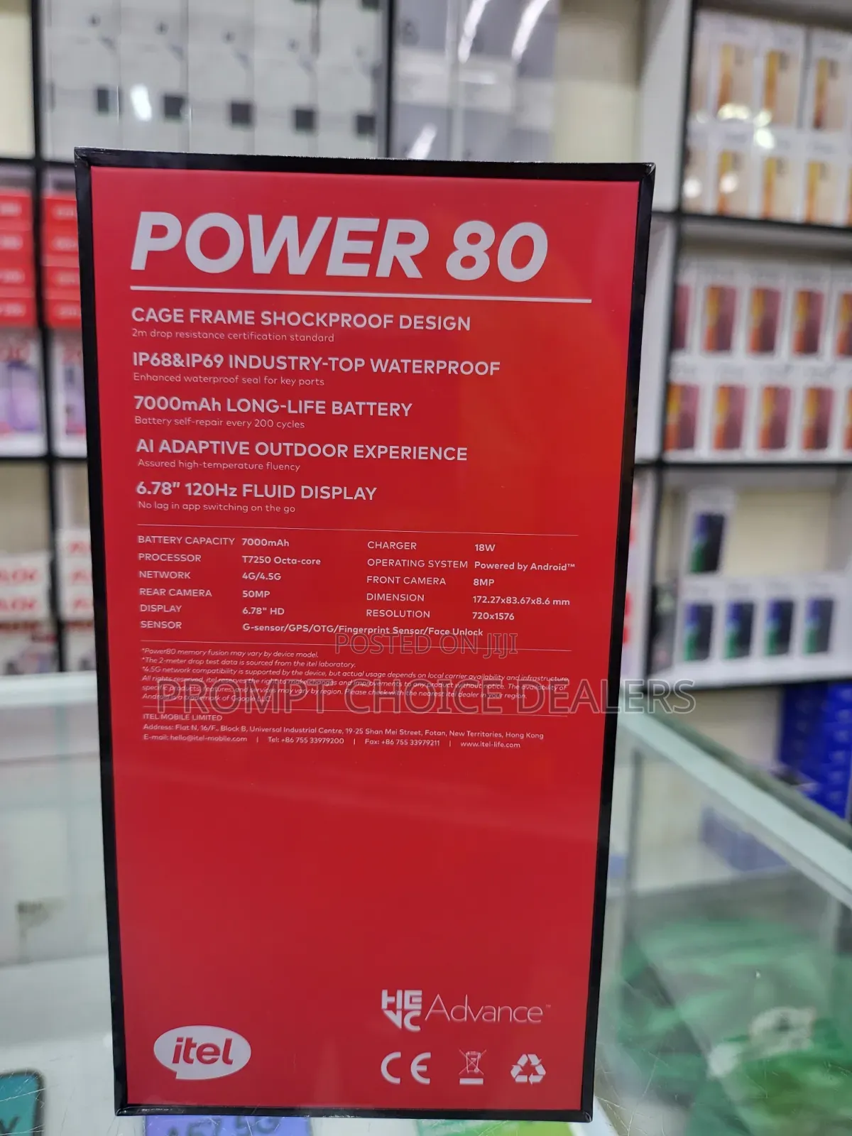 New Itel Power 80 128 GB Black