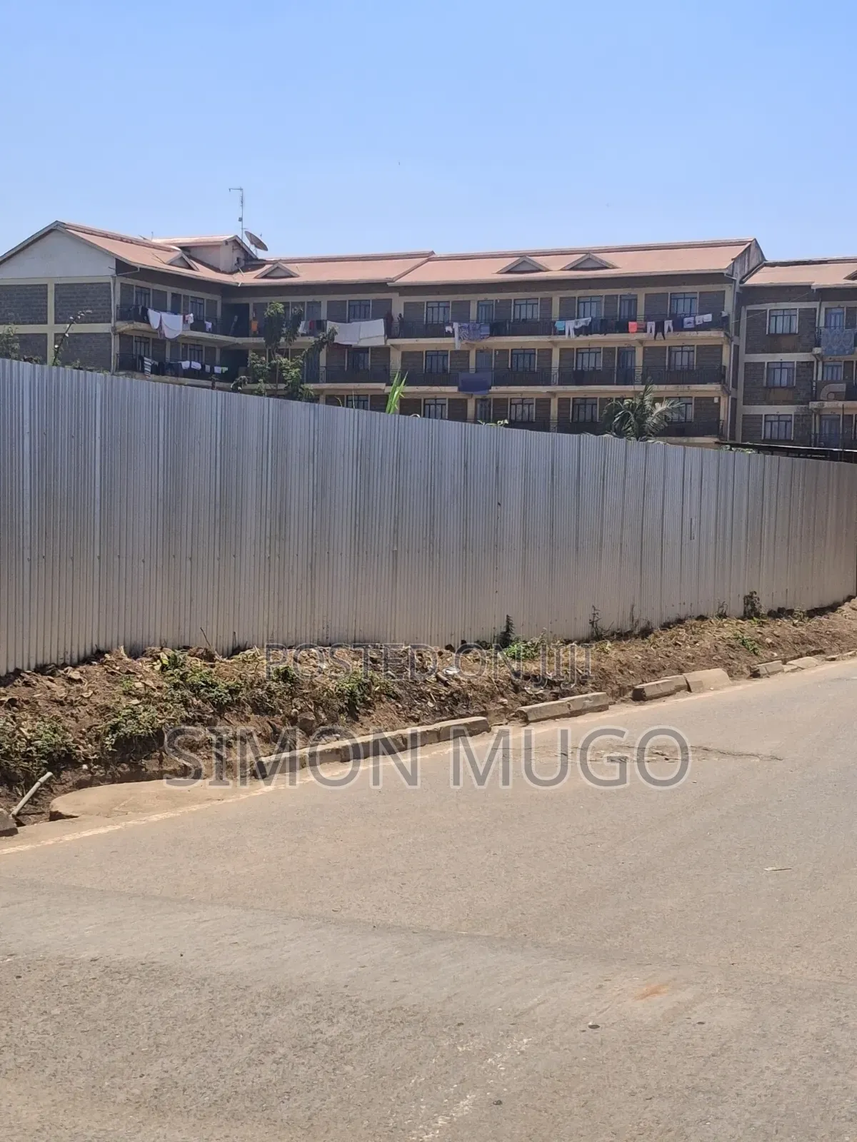 Kahawa Sukari Commercial Slightly Bigger Than One Acre on Tarmac Road