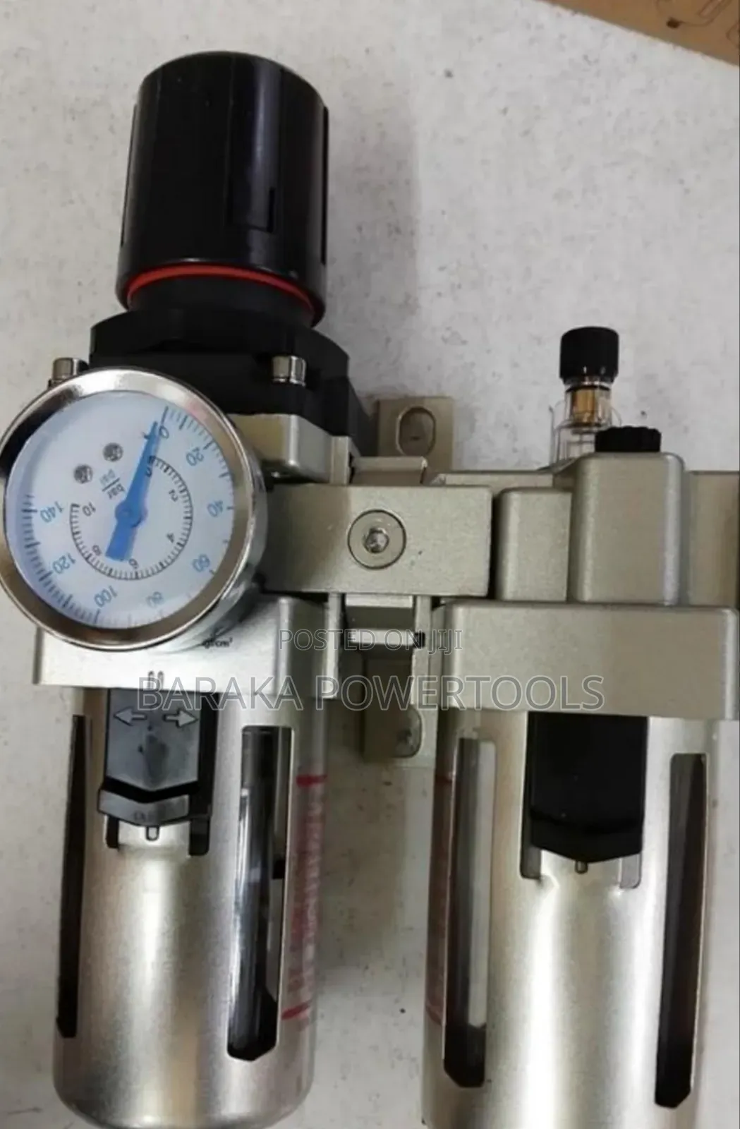 FRL Pneumatic Air-Treatment Unit — A Filter + Regulator + Lubricator