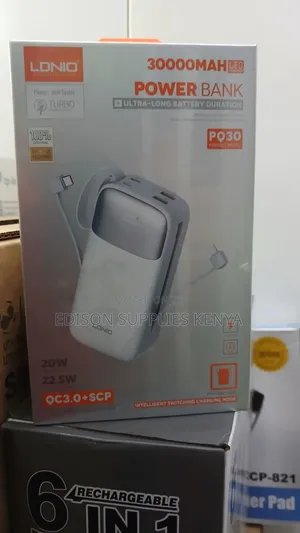 POWERBANK LDNIO 30000mAh Power Bank Fast Charging USB Cables Charger