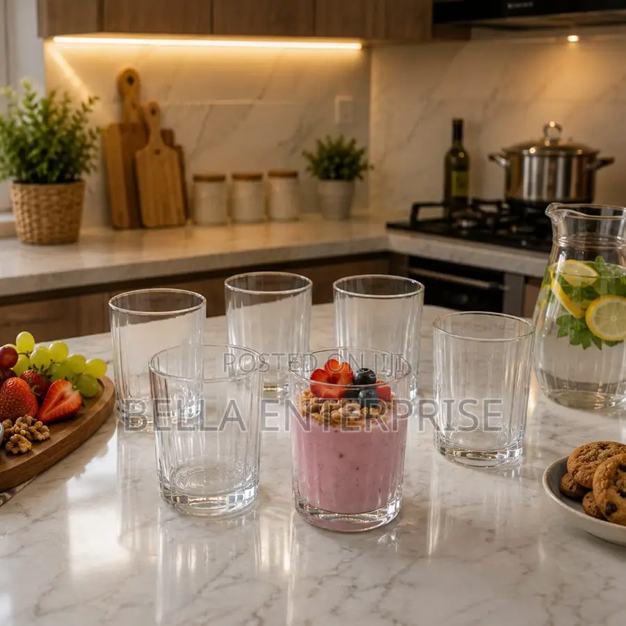Highball Water Glassware Vertical Ribbed Glassware Capacity 350ml