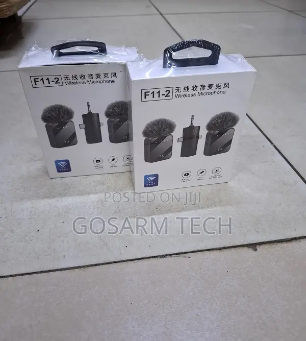 F11-2 Wireless Microphone for Vlogging Streaming Interview