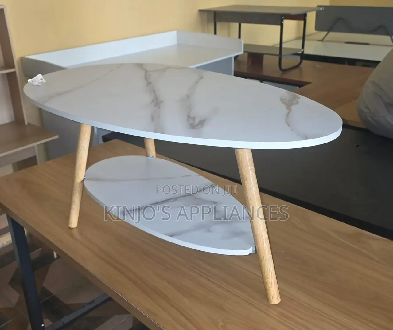 Executive MDF Marble Coffee Table/Bed Side