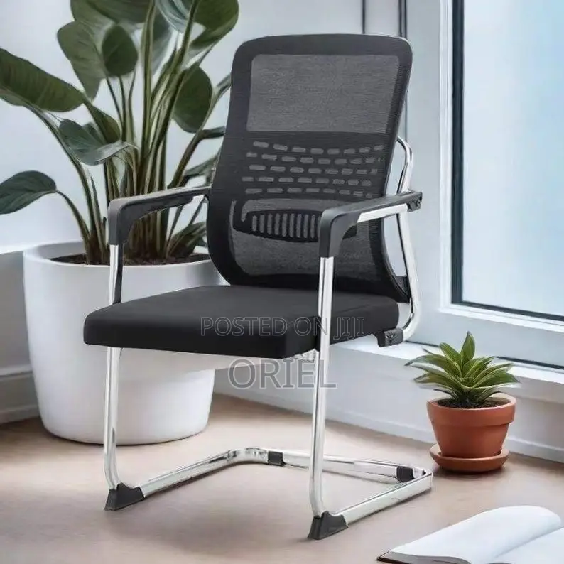 Office Chair : Mesh Visitor Office Chair With Chrome Cantilever Frame