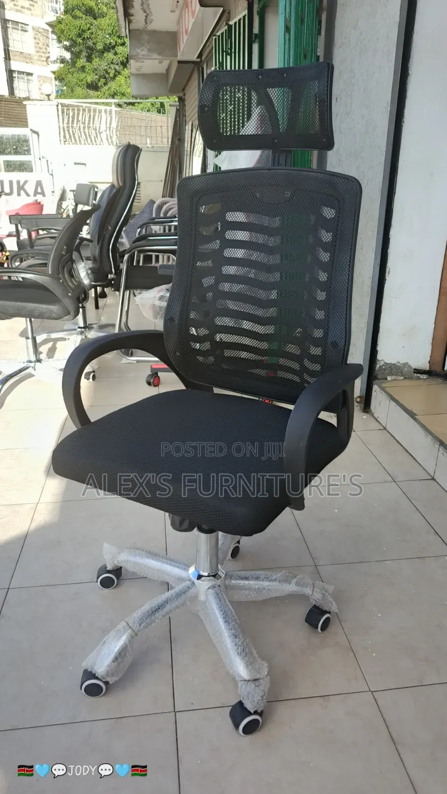 Office Chairs White Adjustable Necklest