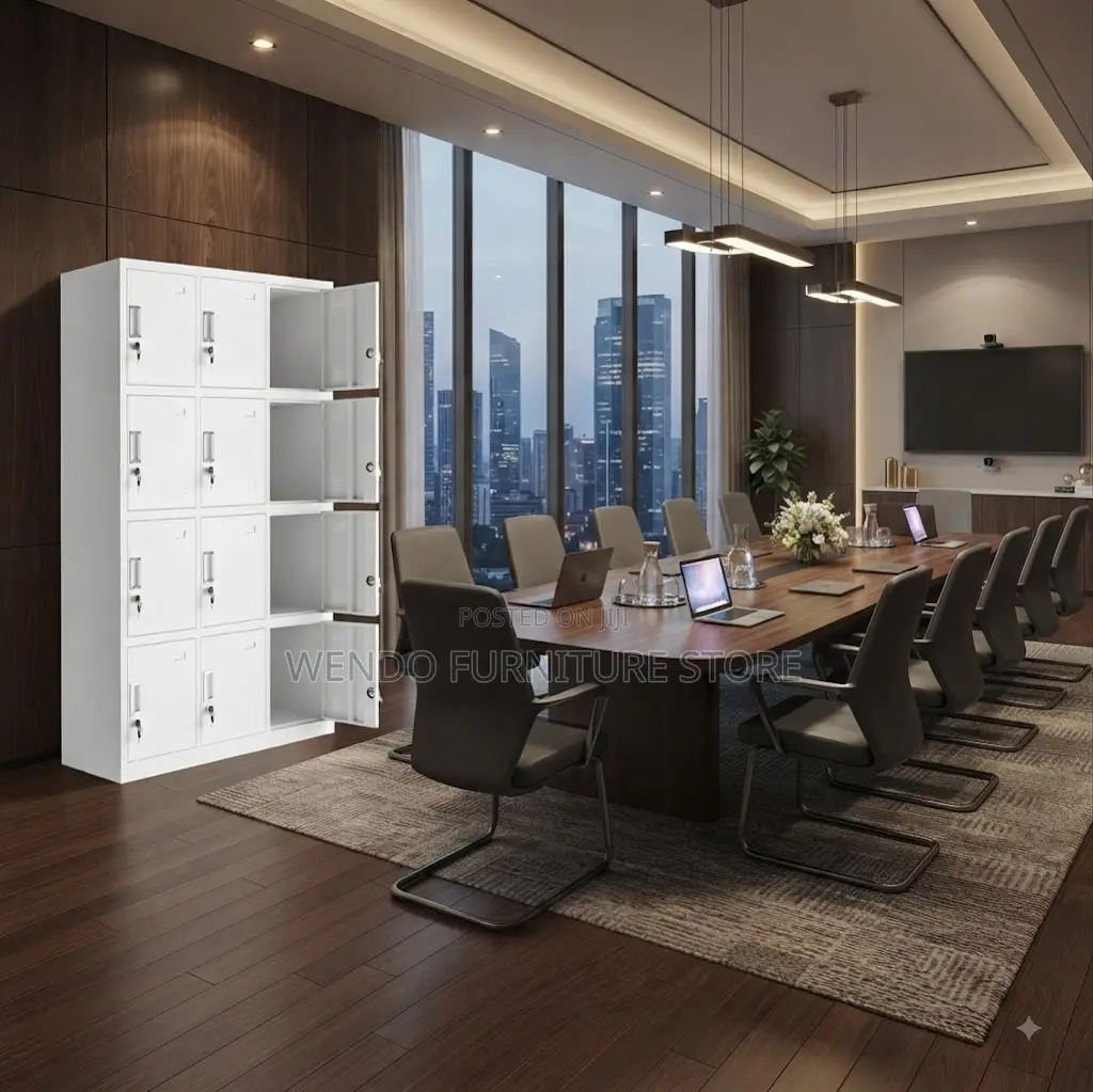 Office Cabinet; Executive Steel Gray Steel Cabinet