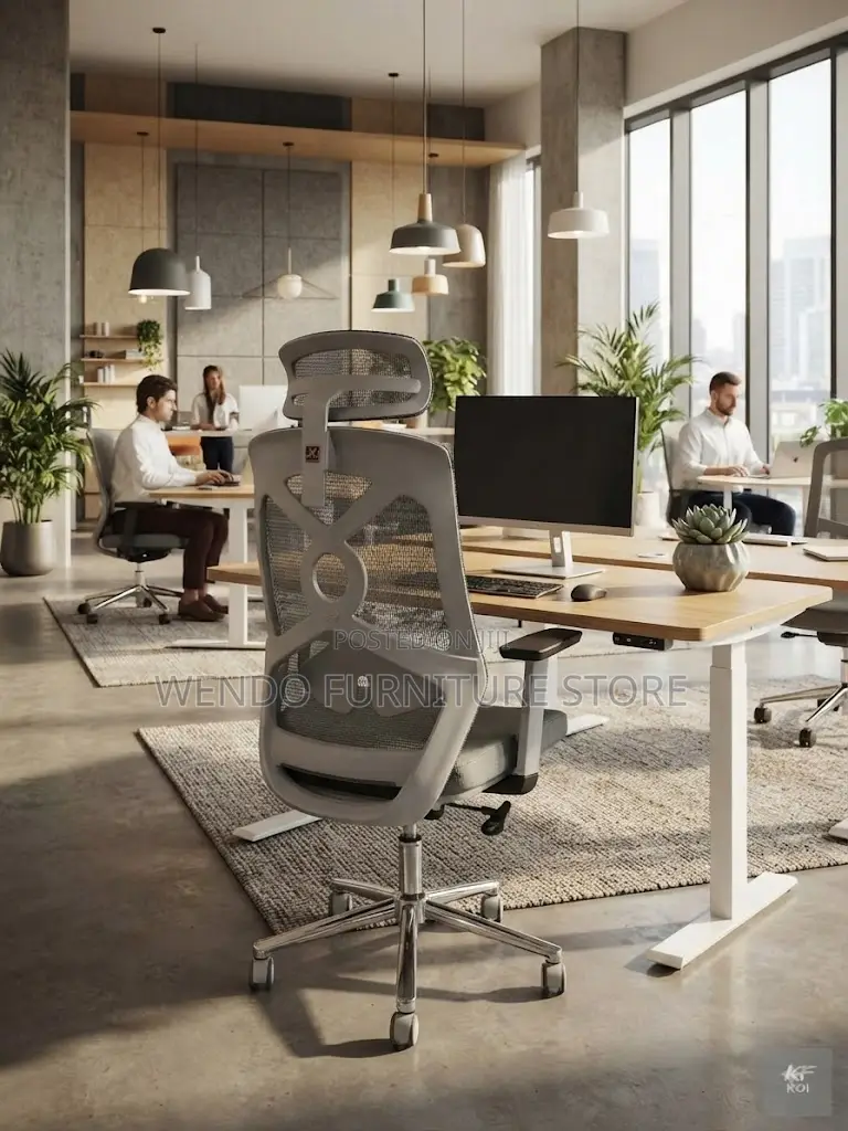 Office Chairs; High Back Ergonomic Recliner Mesh Office White Seat