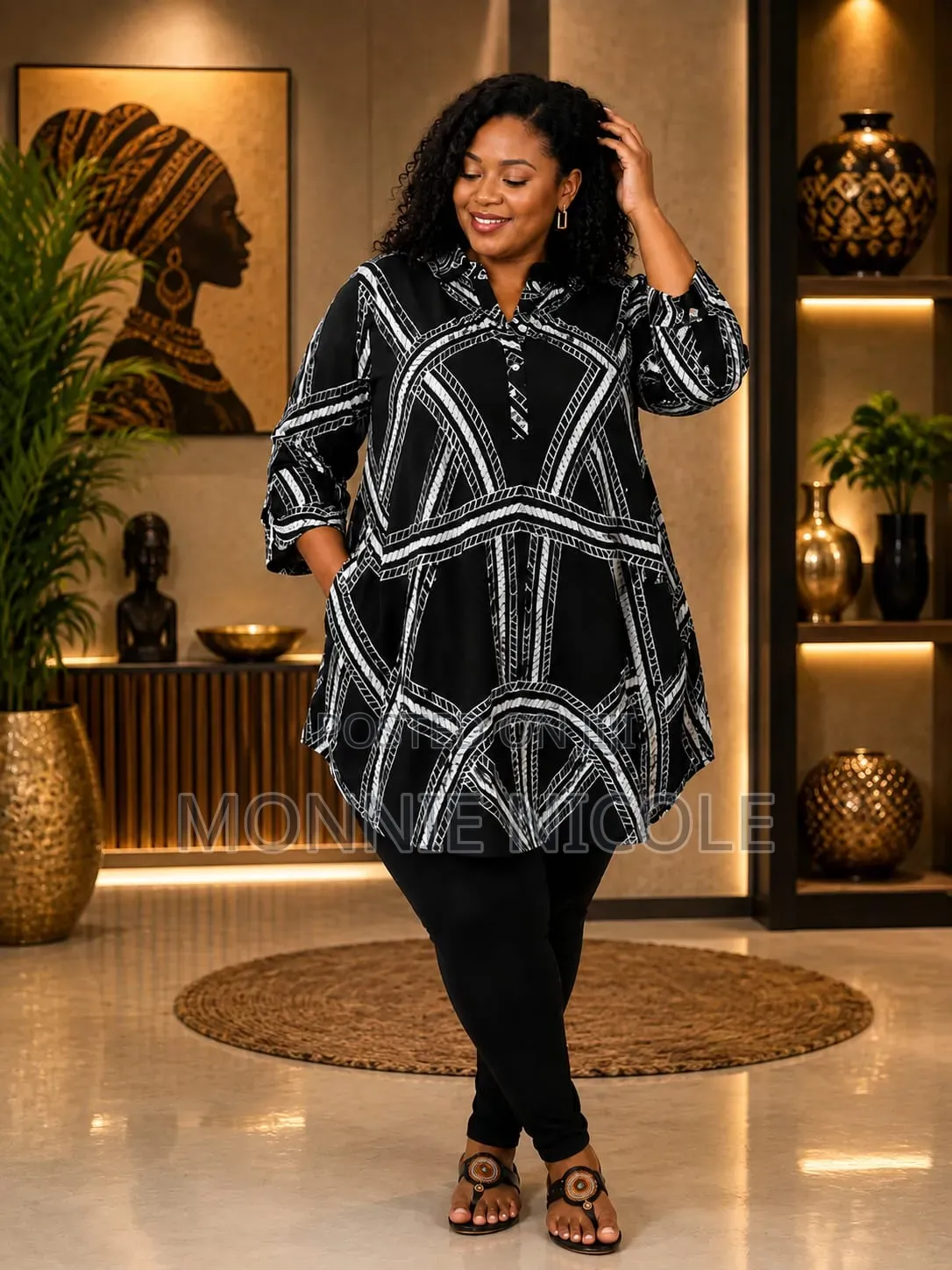 Ziva Maternity Top Dress Plus Tight/Plus Size Tops