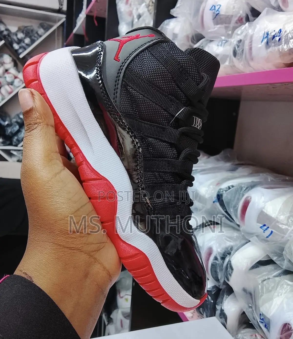 Assortment of Air Jordan 11 Retro Basketball Kids Sneakers (25-30)