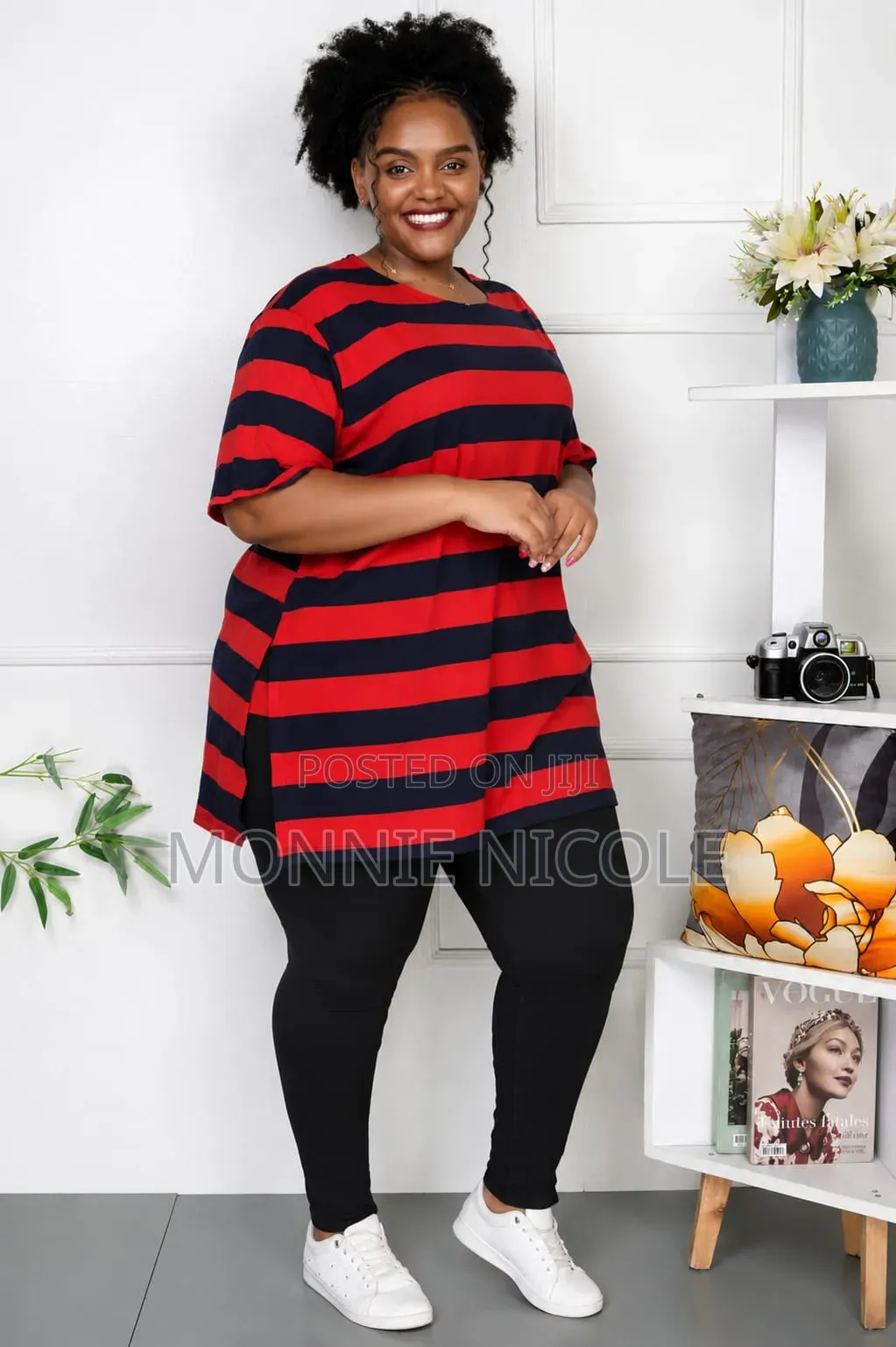 Casual Ziva Plus Size Tshirt With Tight / Dress/Free Pregnant Friendly