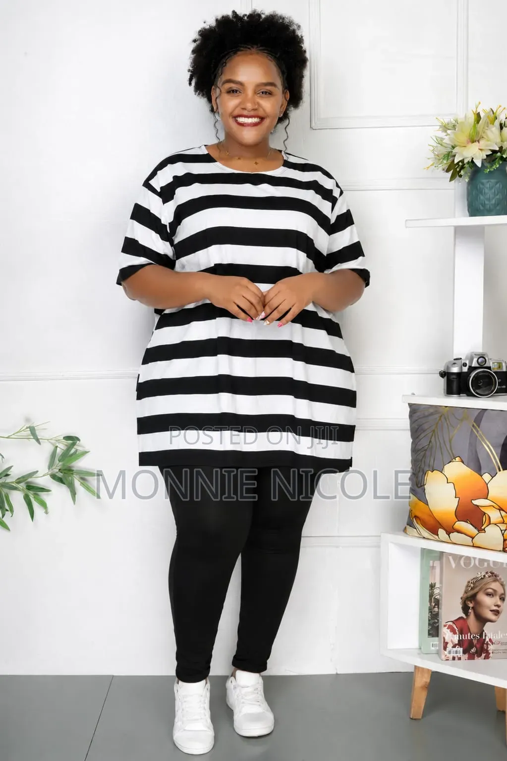 Casual Ziva Plus Size Tshirt With Tight / Dress/Free Pregnant Friendly