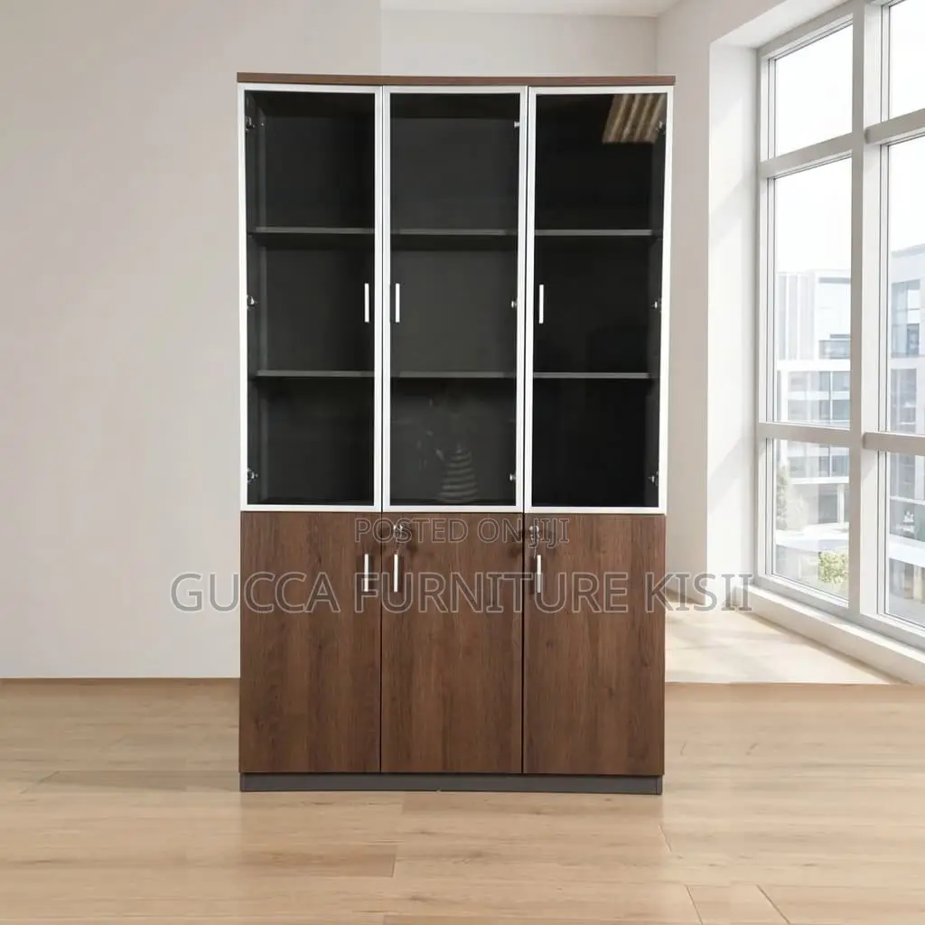 Office Cabinet; 3-Door Wooden Office Cabinet