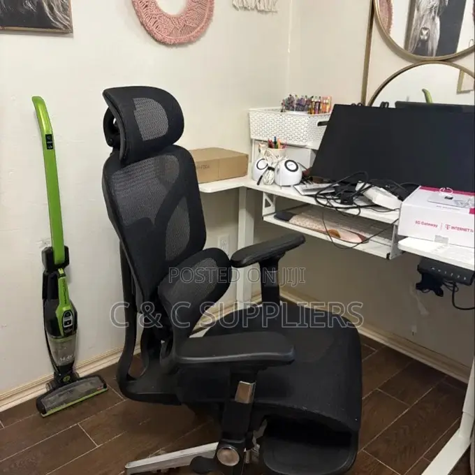 Full Mesh Home Desk Chair With Footrest