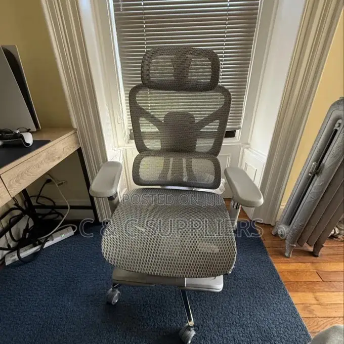 Full Mesh Home Desk Chair With Footrest