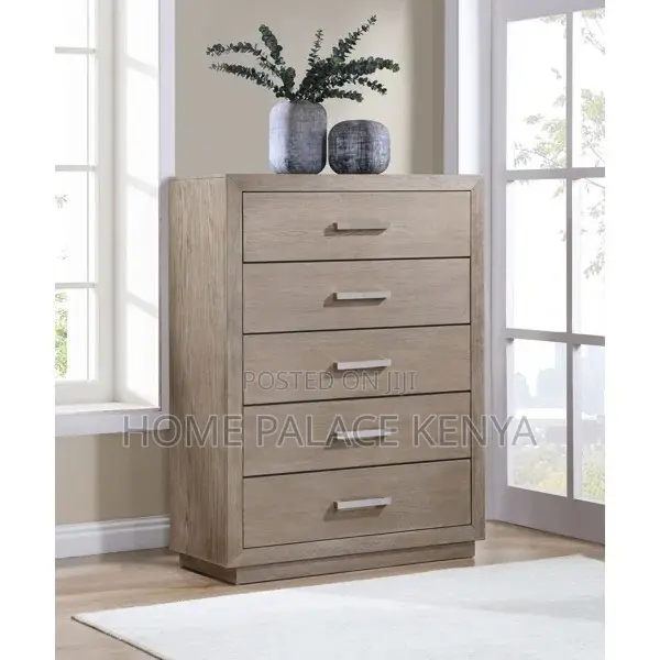 Chest of Drawers; Versatile Wooden 5 Drawer Chest of Drawers