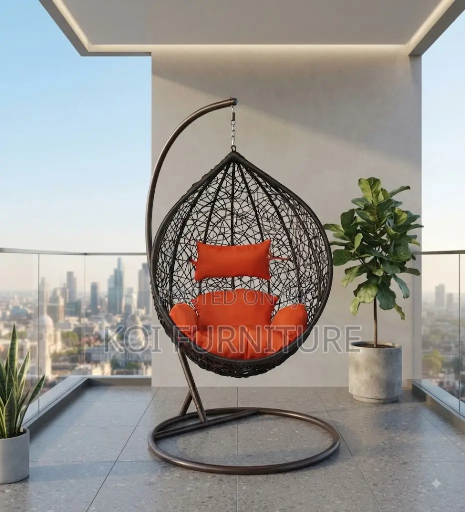 Home Chairs; Rattan 360 Rotational Balcony Outdoor Hammock Chair