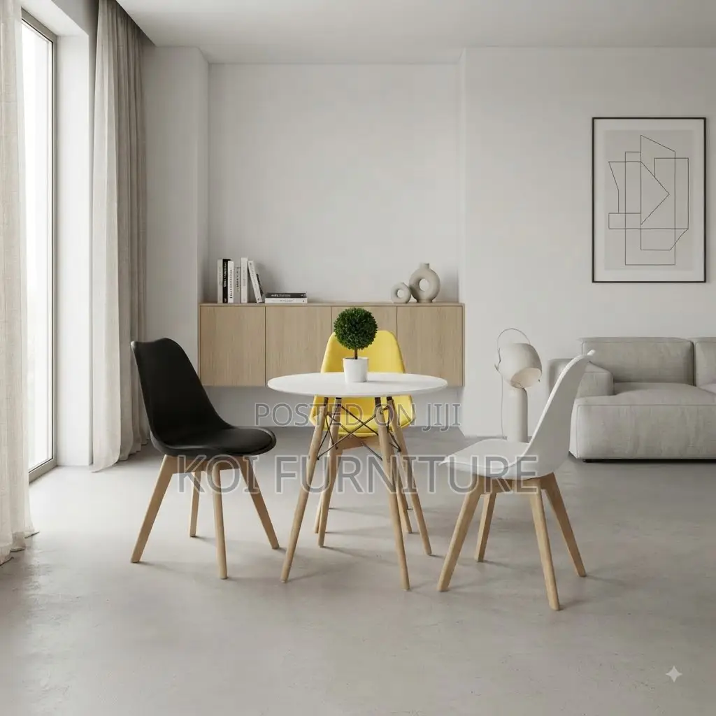 Dining Chairs; Eames Modern Cushioned Home Chairs